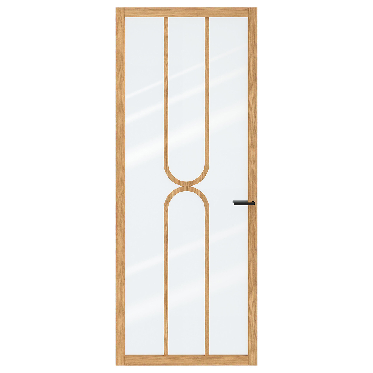 Binnendeur Skantrae SSL 14820 Blank Glas Natural Oak